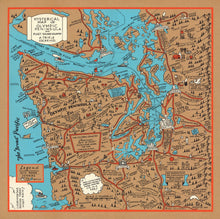 Load image into Gallery viewer, Vintage Map of Seattle, Washington 1934