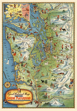 Load image into Gallery viewer, Vintage Map of Seattle, Washington 1936