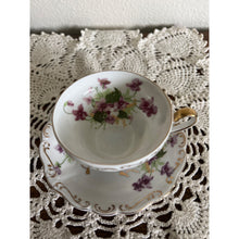Load image into Gallery viewer, Dani Fancy China Teacup & Saucer Made in Occupied Japan