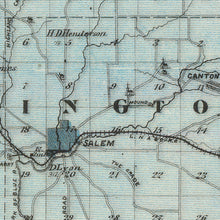 Load image into Gallery viewer, Vintage Map of Washington County, Indiana 1876