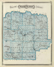 Load image into Gallery viewer, Vintage Map of Washington County, Indiana 1876