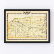 Load image into Gallery viewer, Vintage Map of Washington County, Illinois 1876