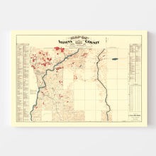 Load image into Gallery viewer, Vintage Map of Stevens County, Washington 1900
