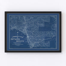 Load image into Gallery viewer, Vintage Map of Cowlitz County, Washington 1897