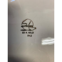 Load image into Gallery viewer, 1895-1903 Gold Trim Porcelain Lunch Set of 4 Antique Automobiles