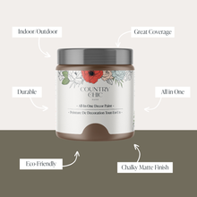 Load image into Gallery viewer, Country Chic Paint - Hearthwood - Chalk Style Paint for Furniture & Home Decor