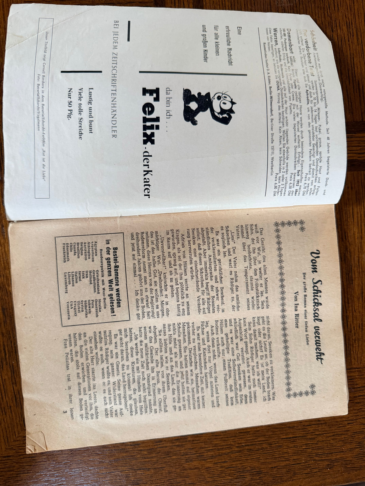 Vintage Bastei Florentine Roman 216 Vom Schicksal verweht by Ina Ritter
