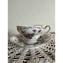 Load image into Gallery viewer, Dani Fancy China Teacup & Saucer Made in Occupied Japan