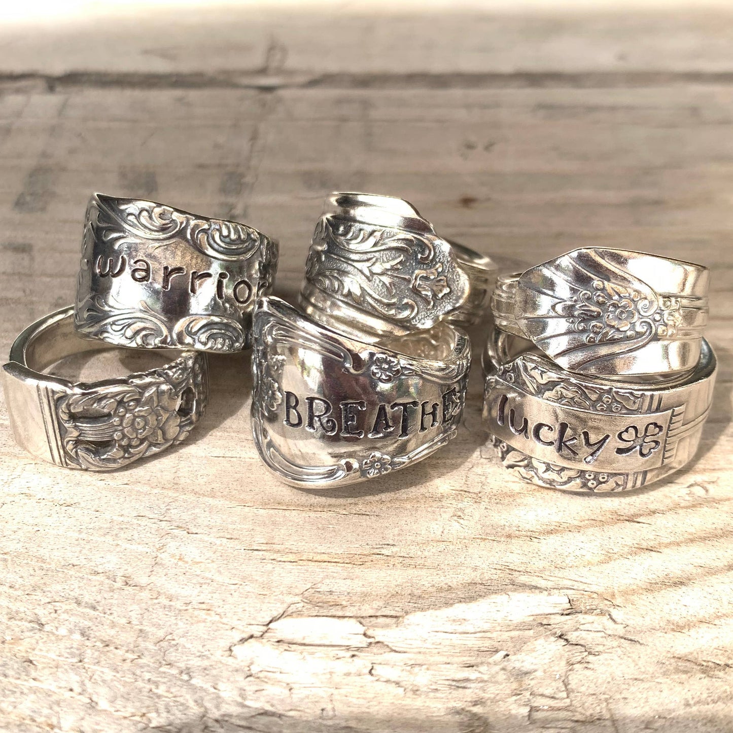 Pumpernickel and Wry - Spoon Rings: Blank Rings (not stamped)