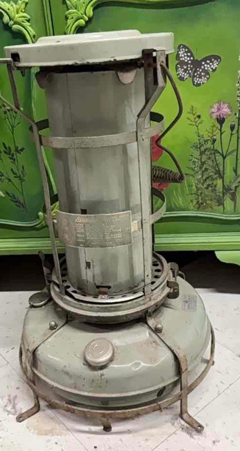 Vintage Aladdin Blue Flame Kerosene Heater Made in England