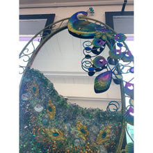 Load image into Gallery viewer, Peacock Mirror Resin and Glass By Kimberly Bottemiller
