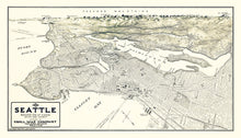Load image into Gallery viewer, Vintage Map of Seattle, Washington 1925