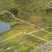 Load image into Gallery viewer, Vintage Map of North Beach Washington, 1918