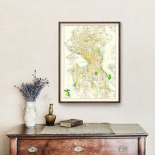 Load image into Gallery viewer, Vintage Map of Seattle, Washington 1924