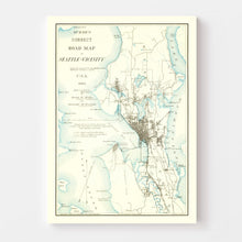 Load image into Gallery viewer, Vintage Map of Seattle, Washington 1894