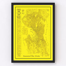 Load image into Gallery viewer, Vintage Map of Seattle, Washington 1912