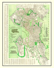 Load image into Gallery viewer, Vintage Map of Seattle, Washington 1913