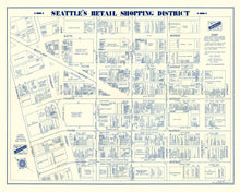 Load image into Gallery viewer, Vintage Map of Seattle, Washington 1930