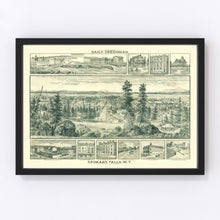 Load image into Gallery viewer, Vintage Map of Spokane Falls, Washington 1880