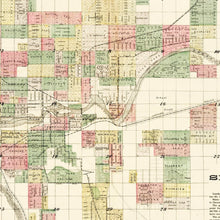 Load image into Gallery viewer, Vintage Map of Spokane Falls, Washington 1890