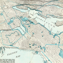 Load image into Gallery viewer, Vintage Map of Seattle, Washington 1925