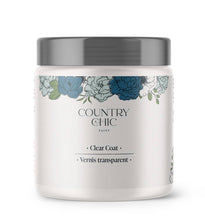 Load image into Gallery viewer, Country Chic Paint - Clear Coat - Eco-Friendly Clear Satin Sheen Top Coat: Small Project Jar (4 oz)
