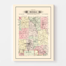 Load image into Gallery viewer, Vintage Map of Mineral Township, Washington County, Missouri 1895
