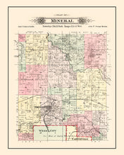 Load image into Gallery viewer, Vintage Map of Mineral Township, Washington County, Missouri 1895