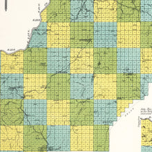 Load image into Gallery viewer, Vintage Map of Douglas County, Washington 1915