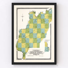 Load image into Gallery viewer, Vintage Map of Douglas County, Washington 1915
