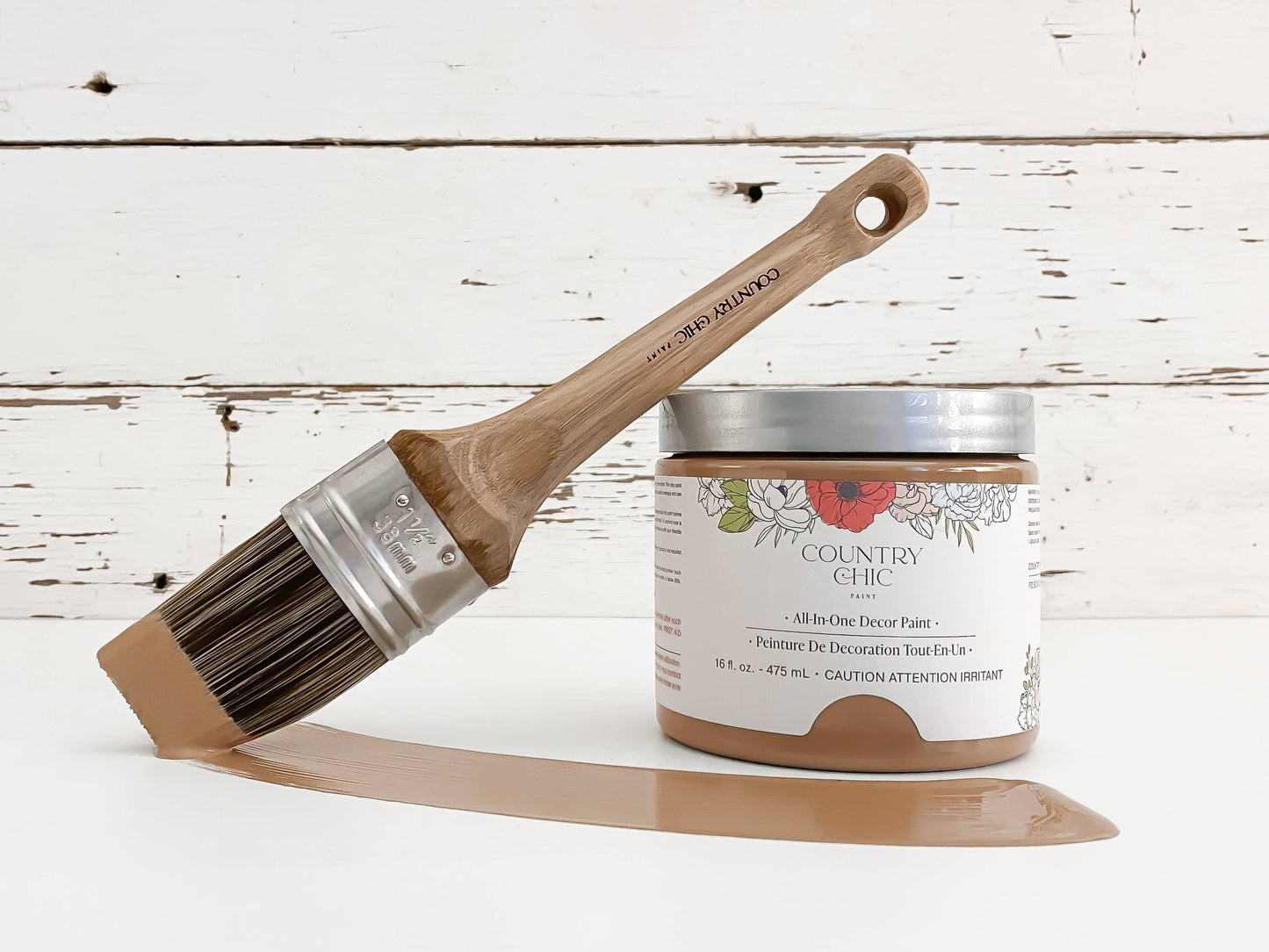 Country Chic Paint - Ancient Ember - Chalk Style Paint for Furniture & Home Decor: Pint (16 oz)