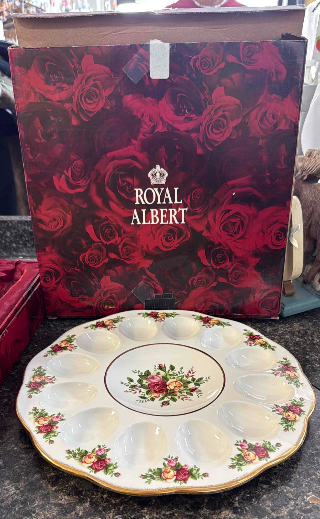 Royal Albert Old Country Roses Deviled Egg Platter