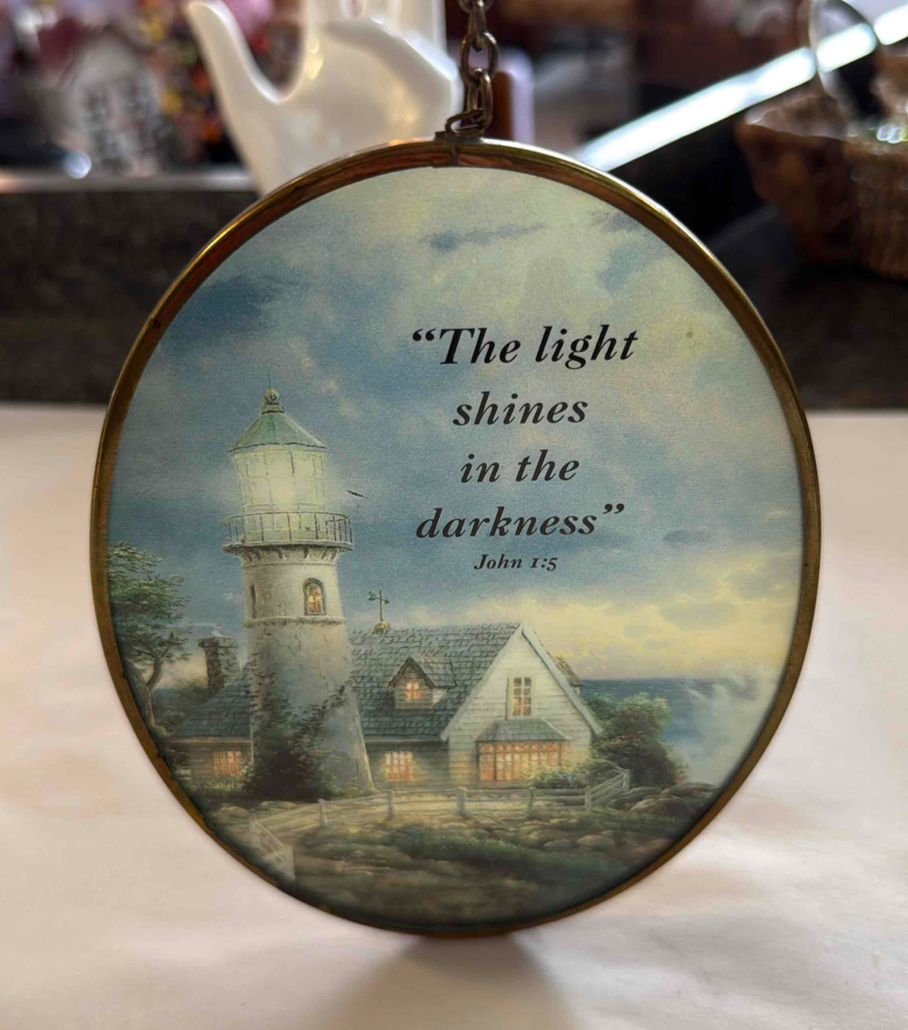 Thomas Kinkade Decorative Hanging Suncatcher
