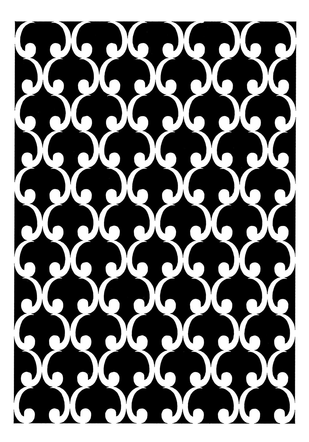 Posh Chalk Stencil Turkish Delight 8.27 x 11.81 in