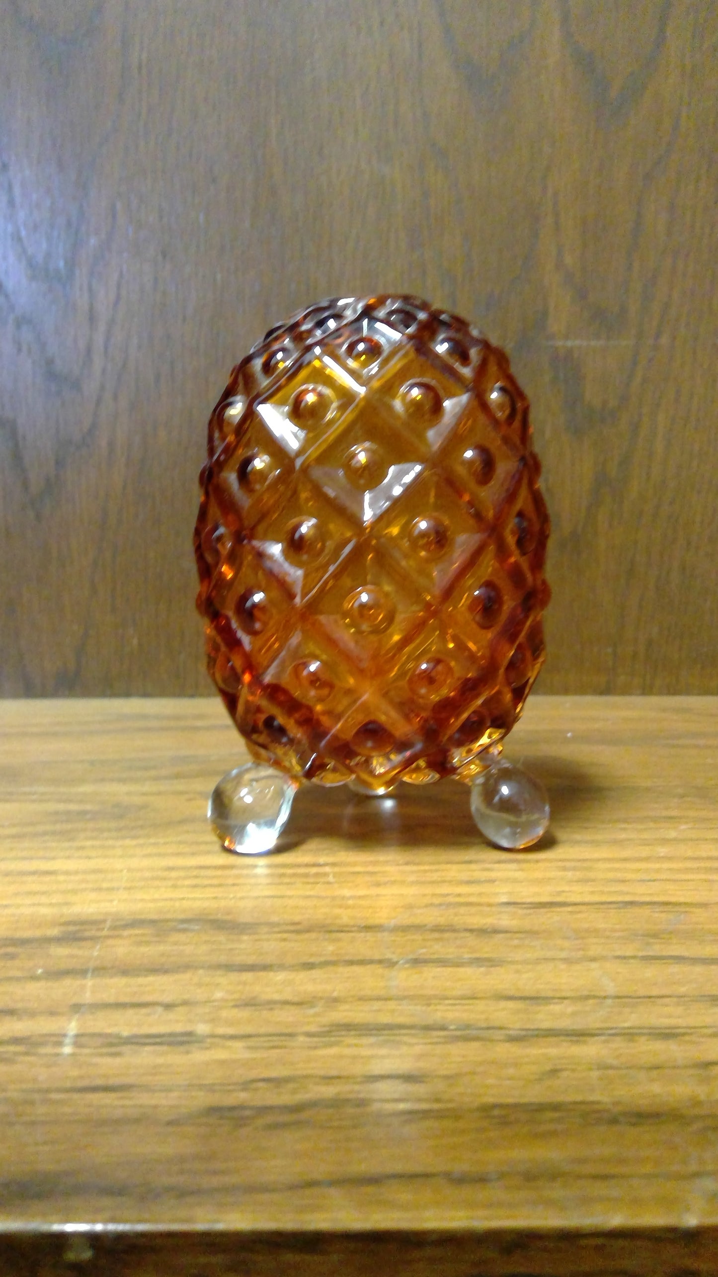 Vintage Fenton Hobnail Footed Candle Holder