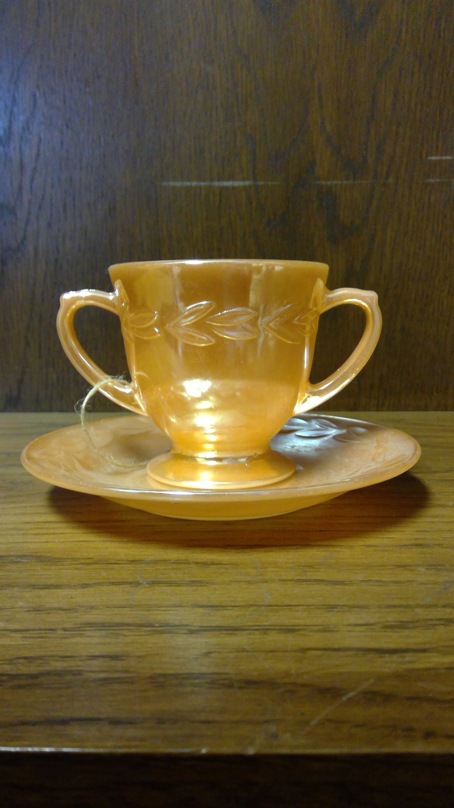 2pc Peach luster set