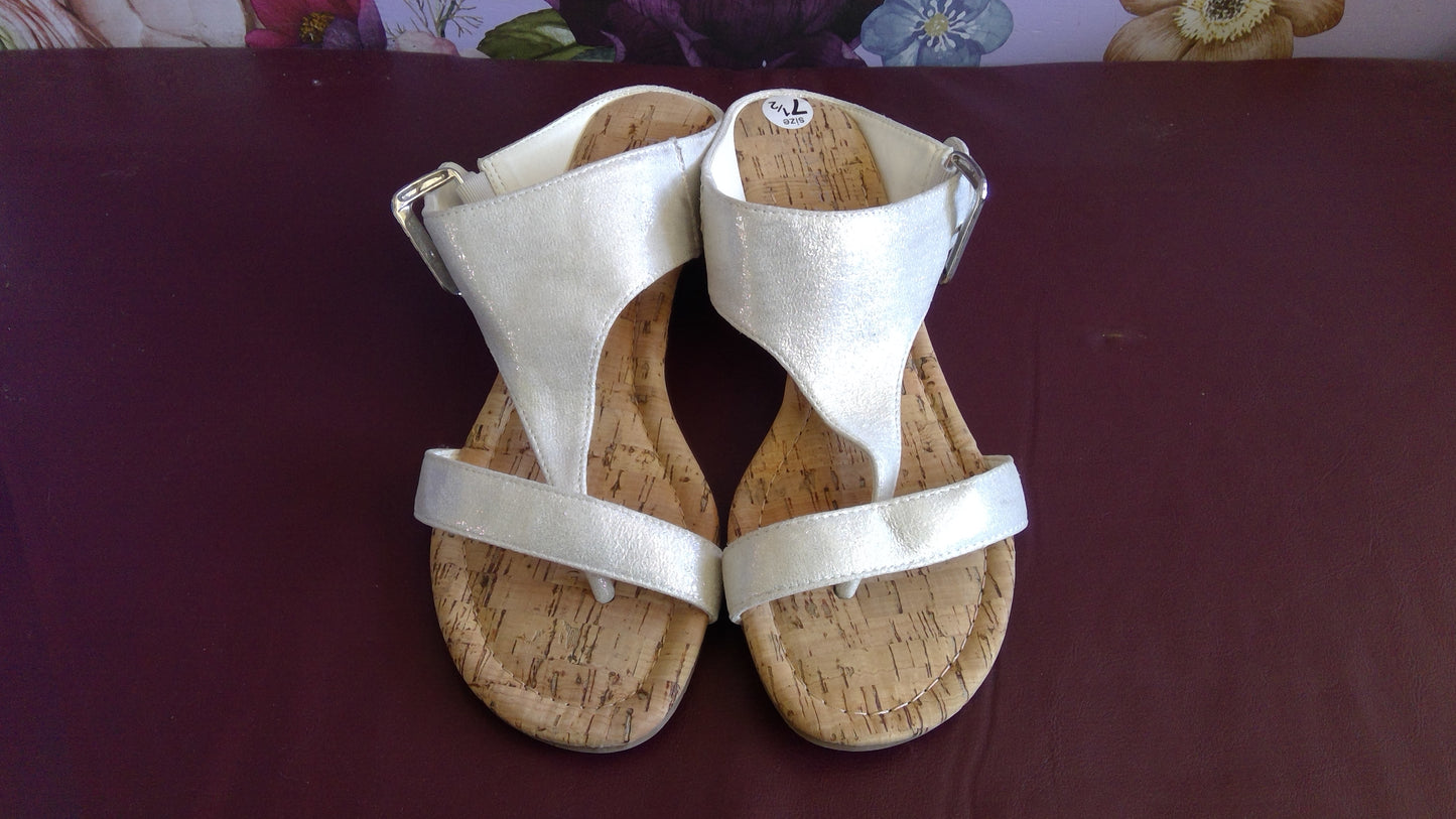 White Wedge Heels