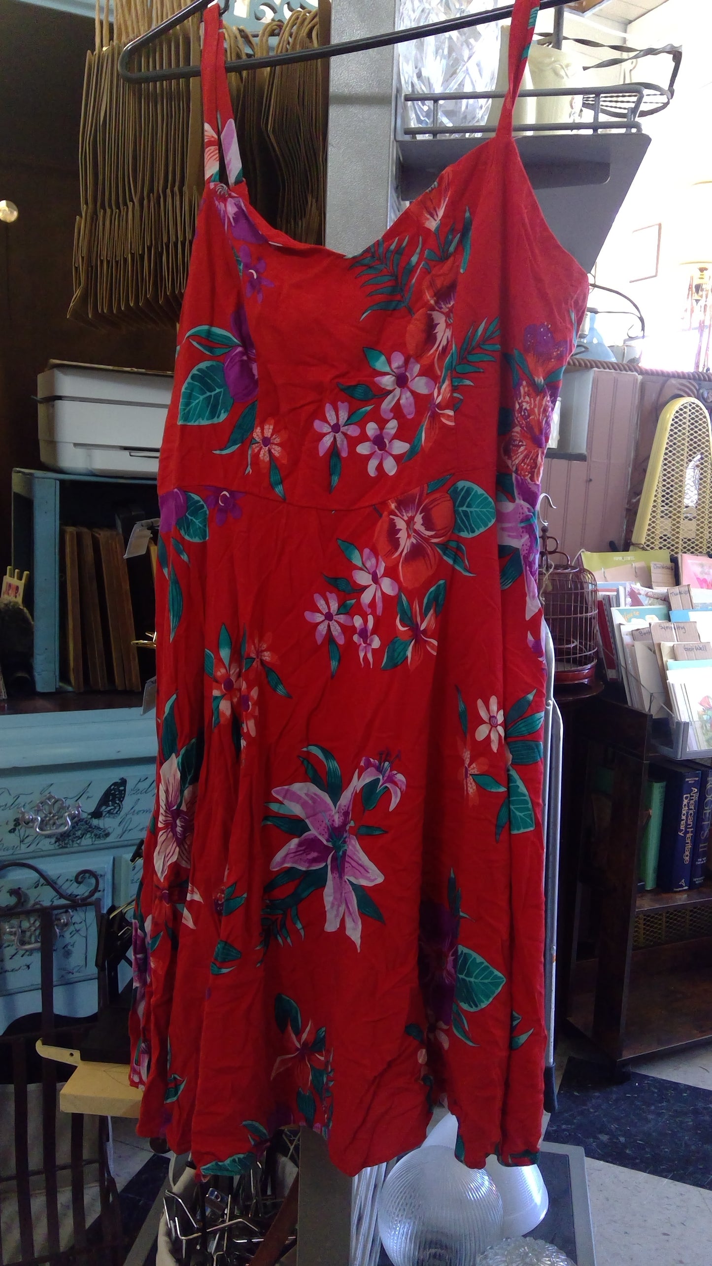 Red Floral dress