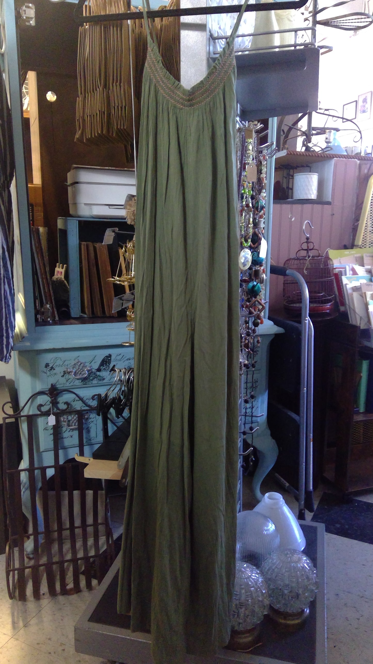 Green Strap Romper