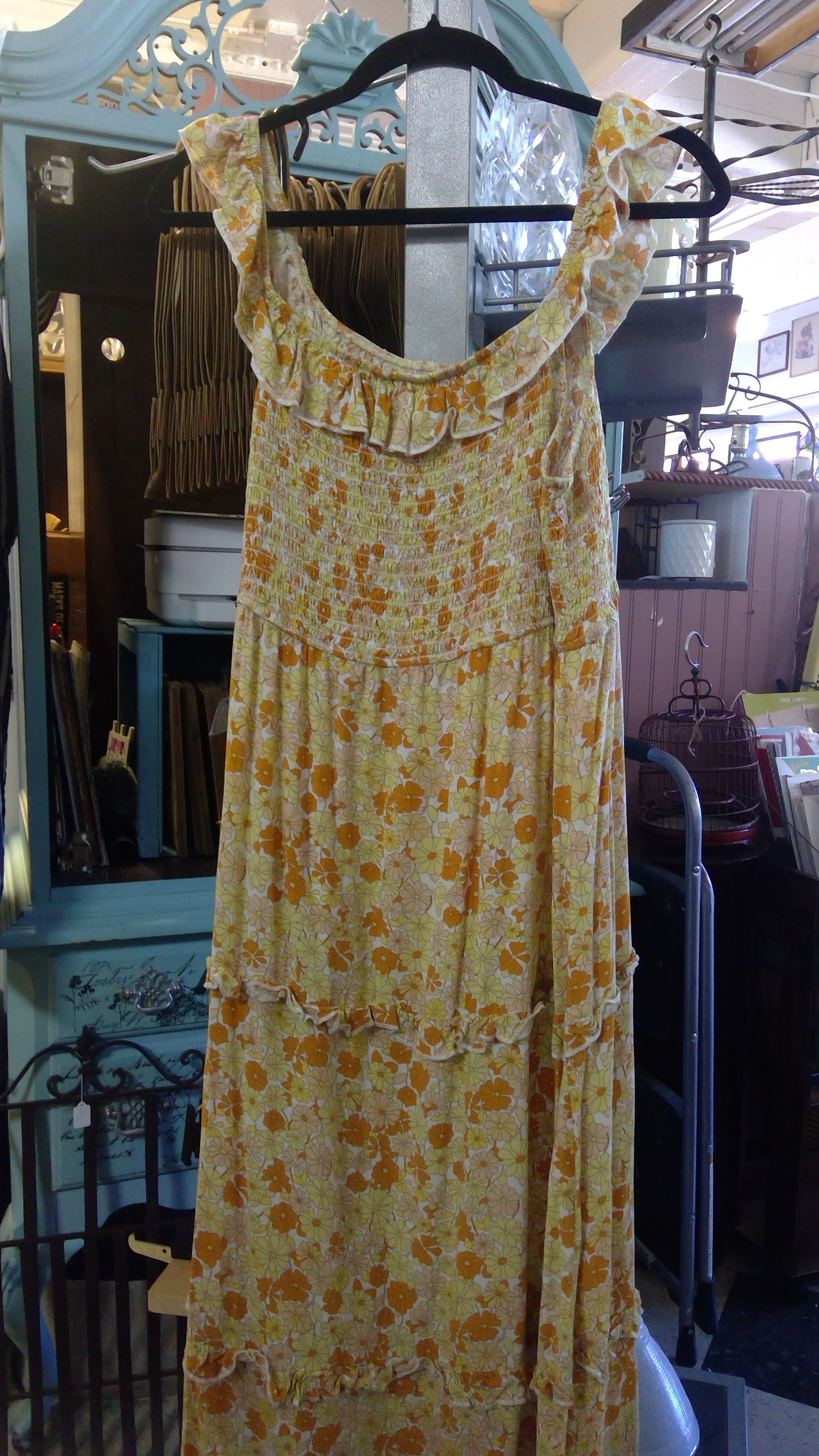 Yellow Floral Sun Dress