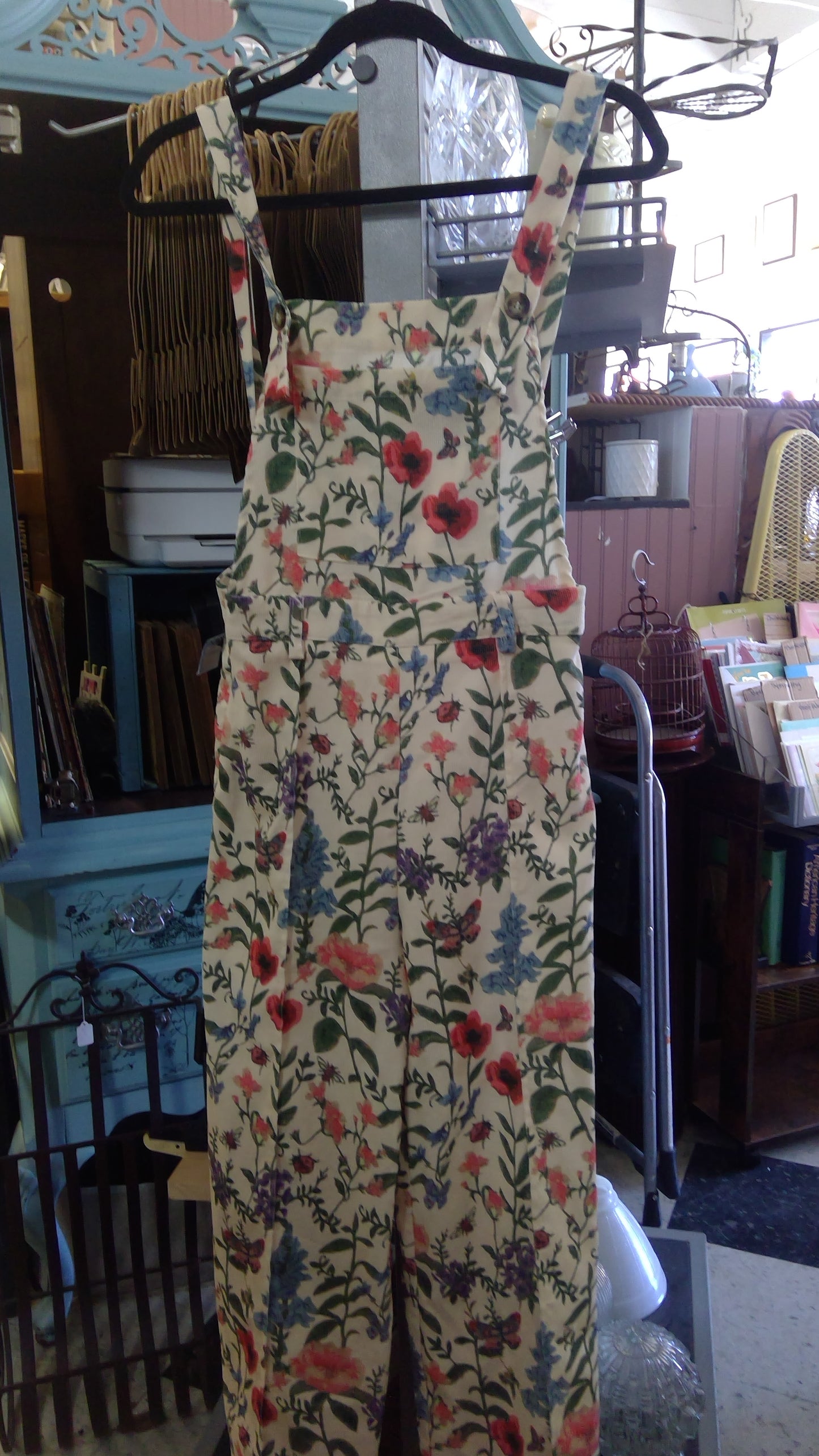 Corduroy floral Jumpsuit