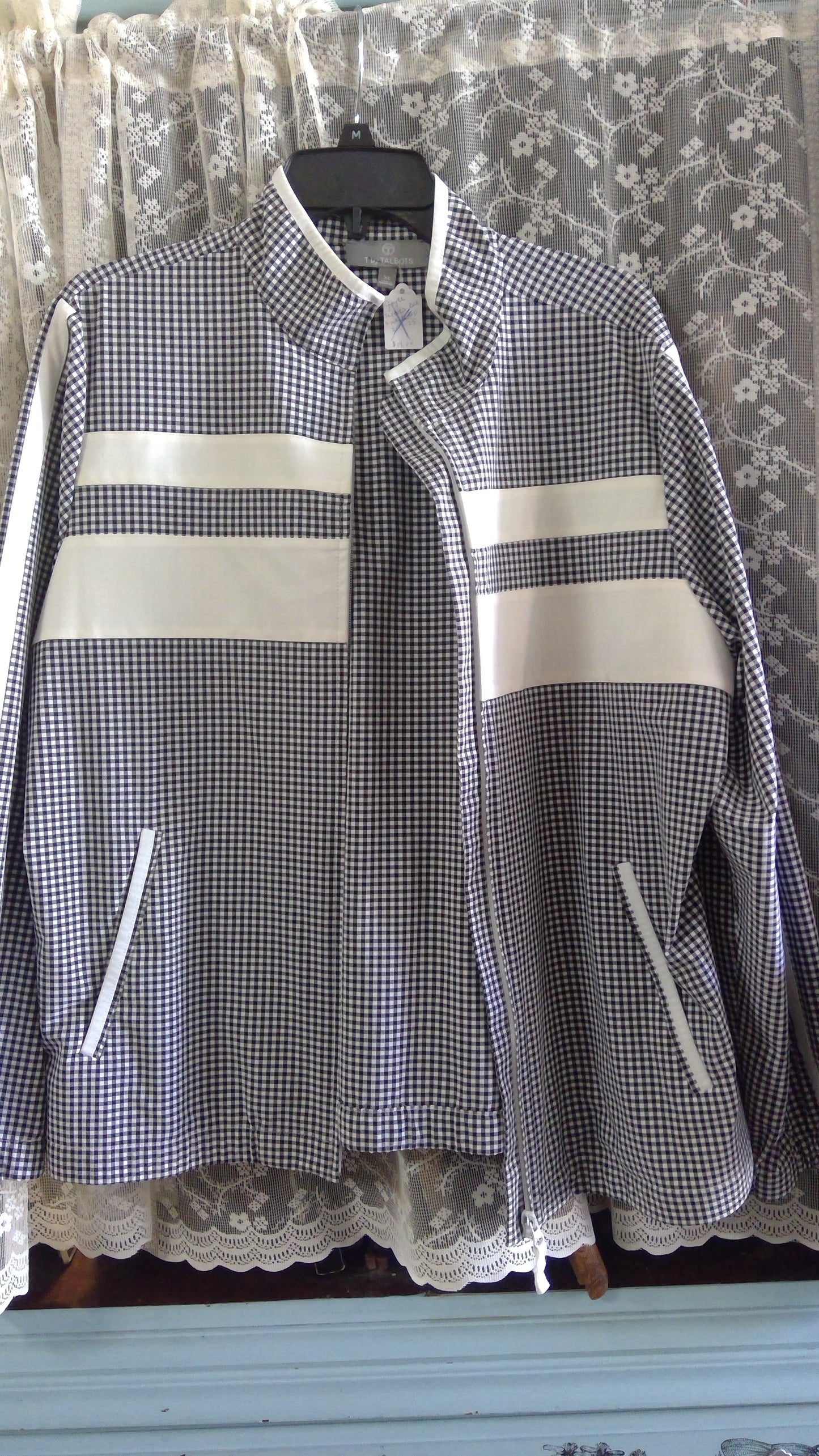 Talbots Black And White top
