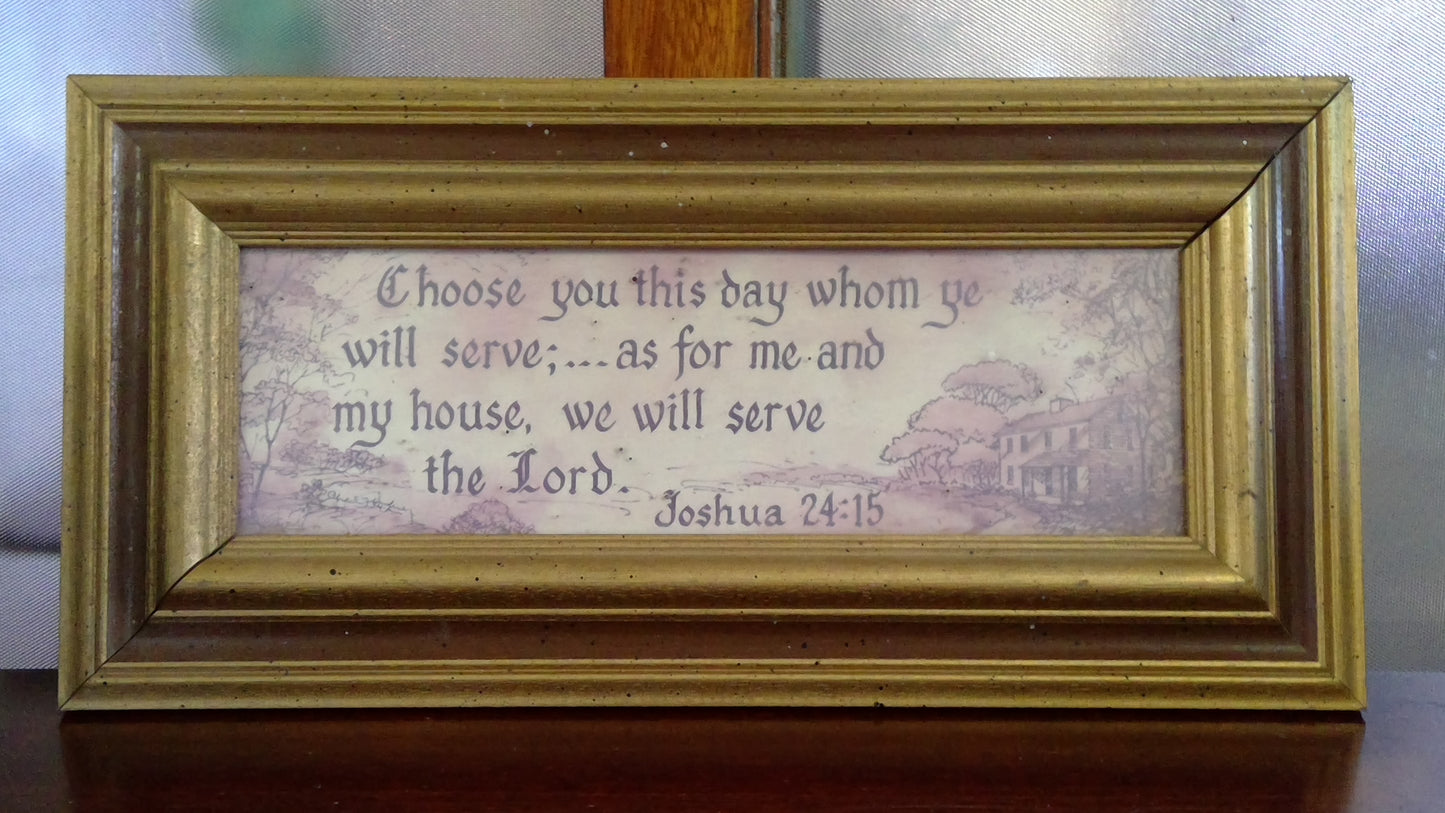 Framed Bible Verse