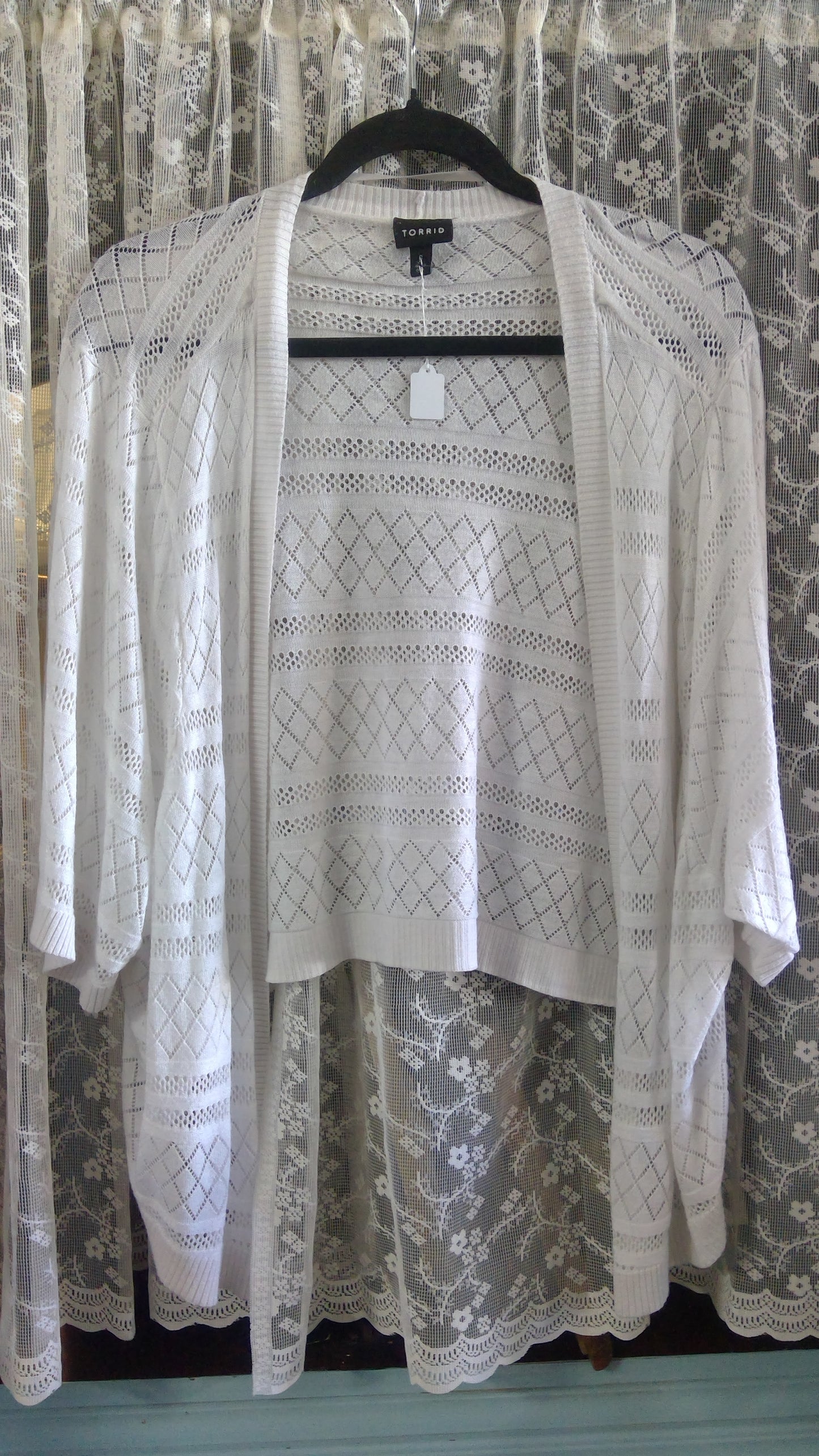 White Torrid Shawl