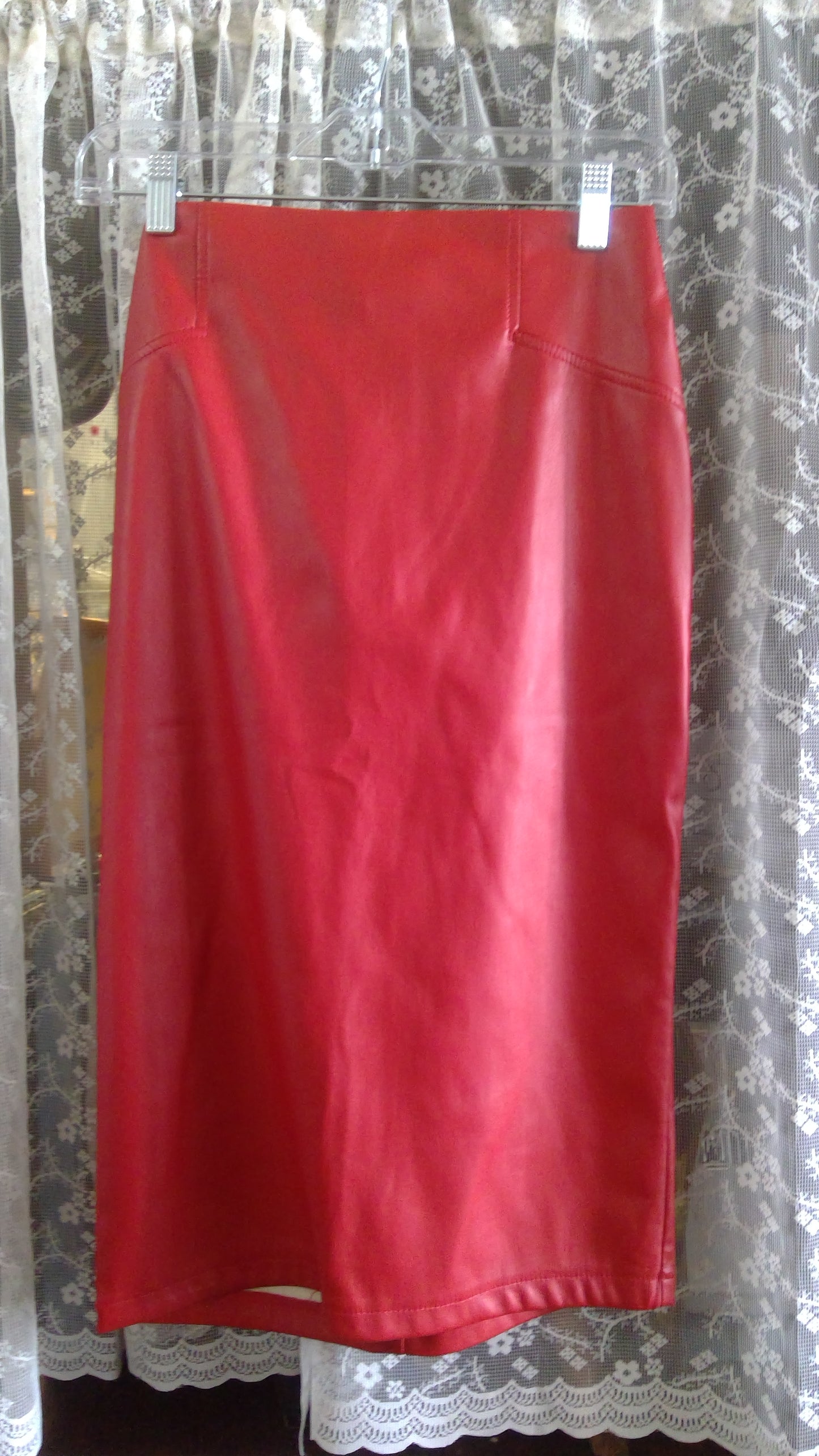 Red Leather Skirt