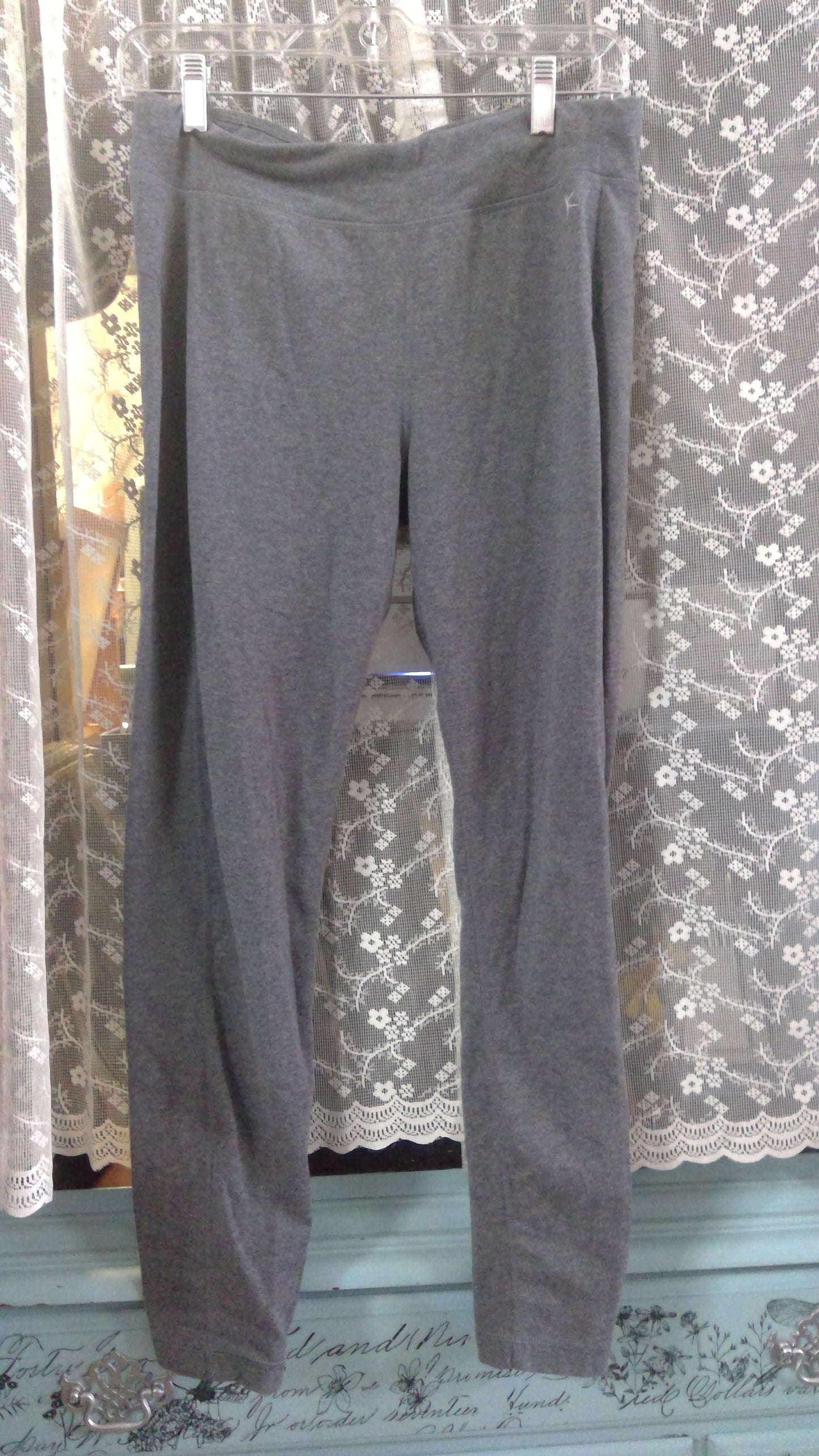 Grey Fitted Leggings
