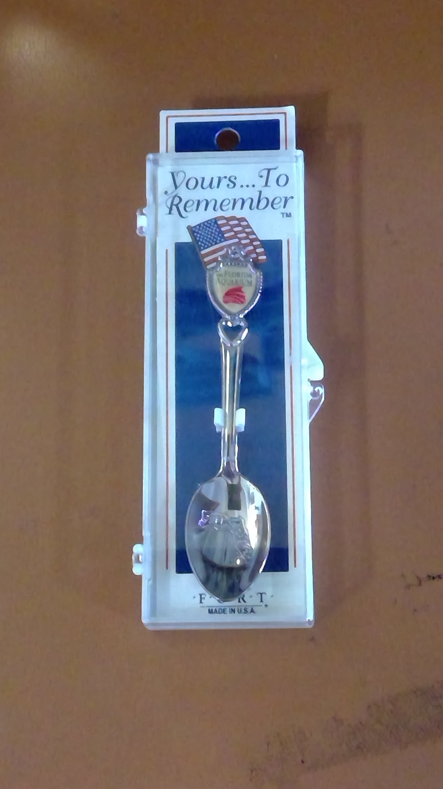 Vintage Florida Aquarium Souvenir Spoon in Original Package – Made in USA