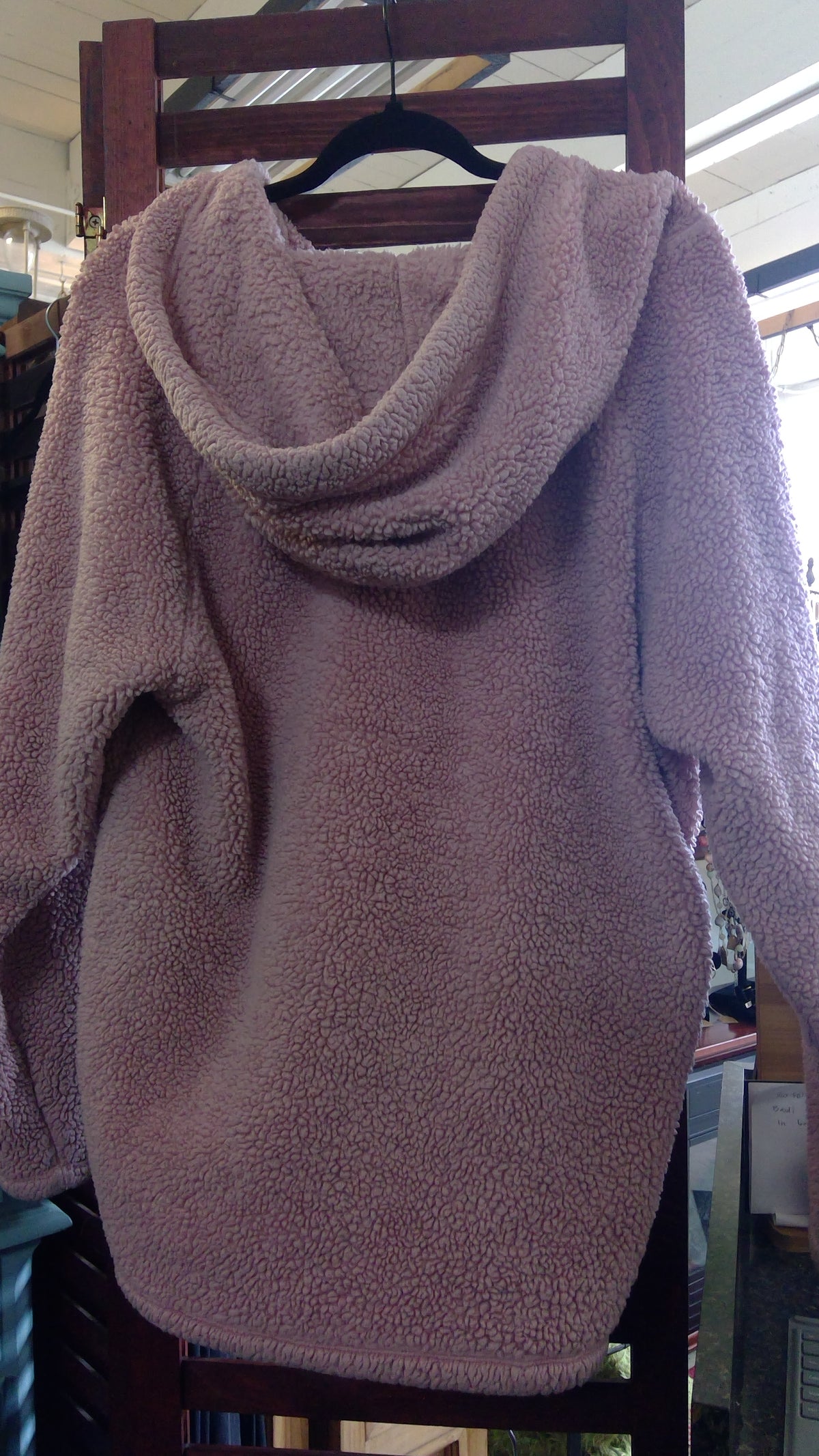 Victoria’s Secret PINK 2010s Light Pink Fluffy Pullover Hoodie – Size M