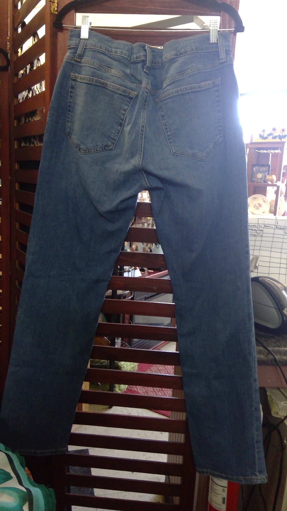Joe’s Blue Jeans High-Waisted Straight-Leg Denim – Custom Hemmed