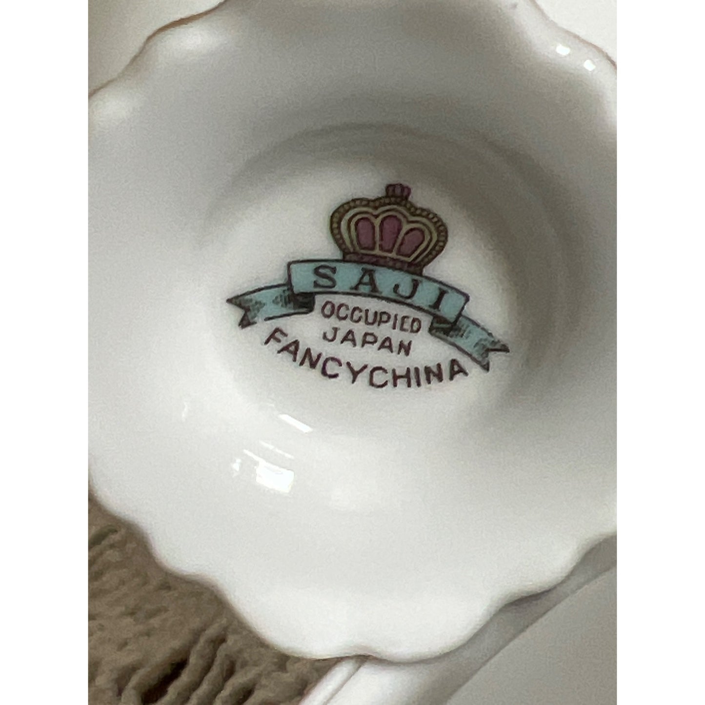 Dani Fancy China Teacup & Saucer Made in Occupied Japan